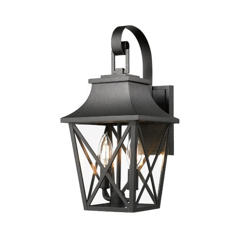 Modern Black Outdoor Wall Light