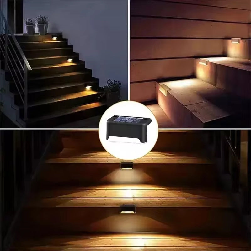 4 Solar LED Outdoor Lights – Stairs, Deck & Patio