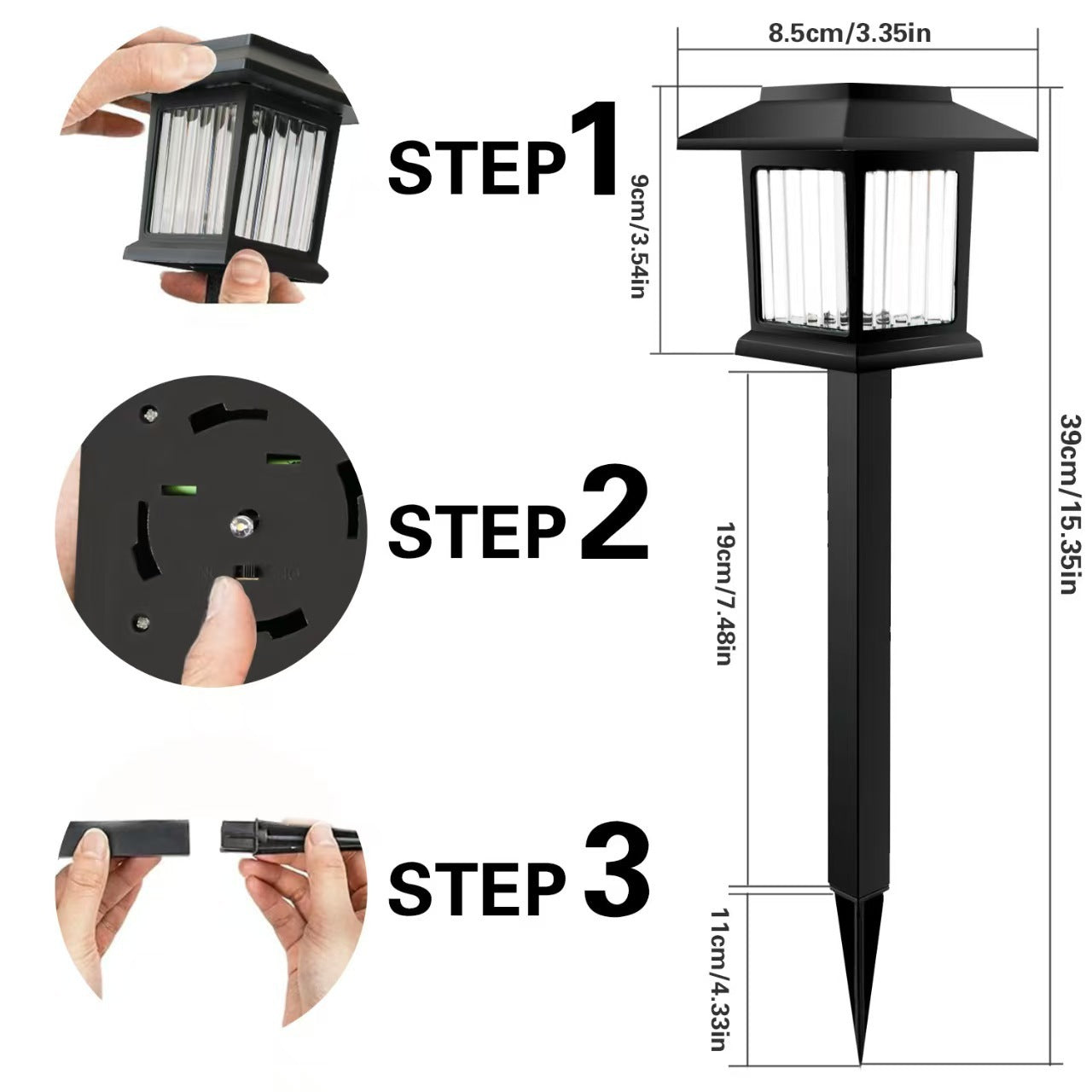 Solar Lighting Landscape Plug-in Garden Lamp