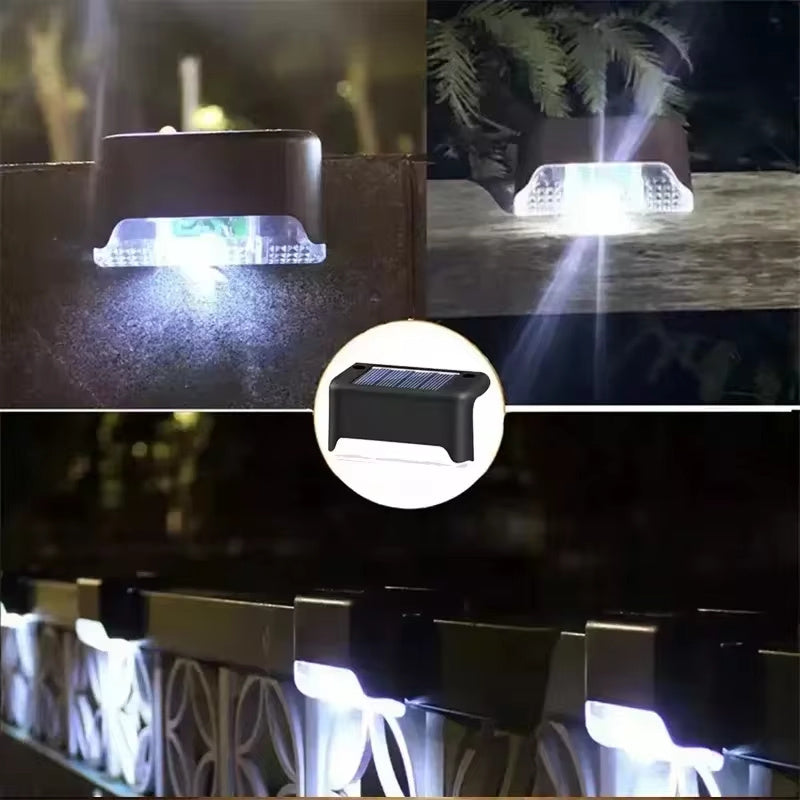 4 Solar LED Outdoor Lights – Stairs, Deck & Patio