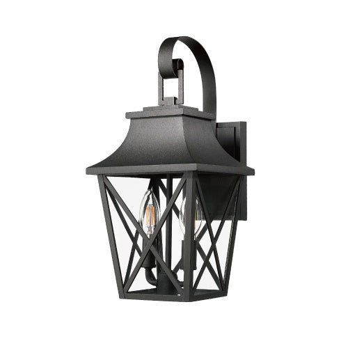 Modern Black Outdoor Wall Light